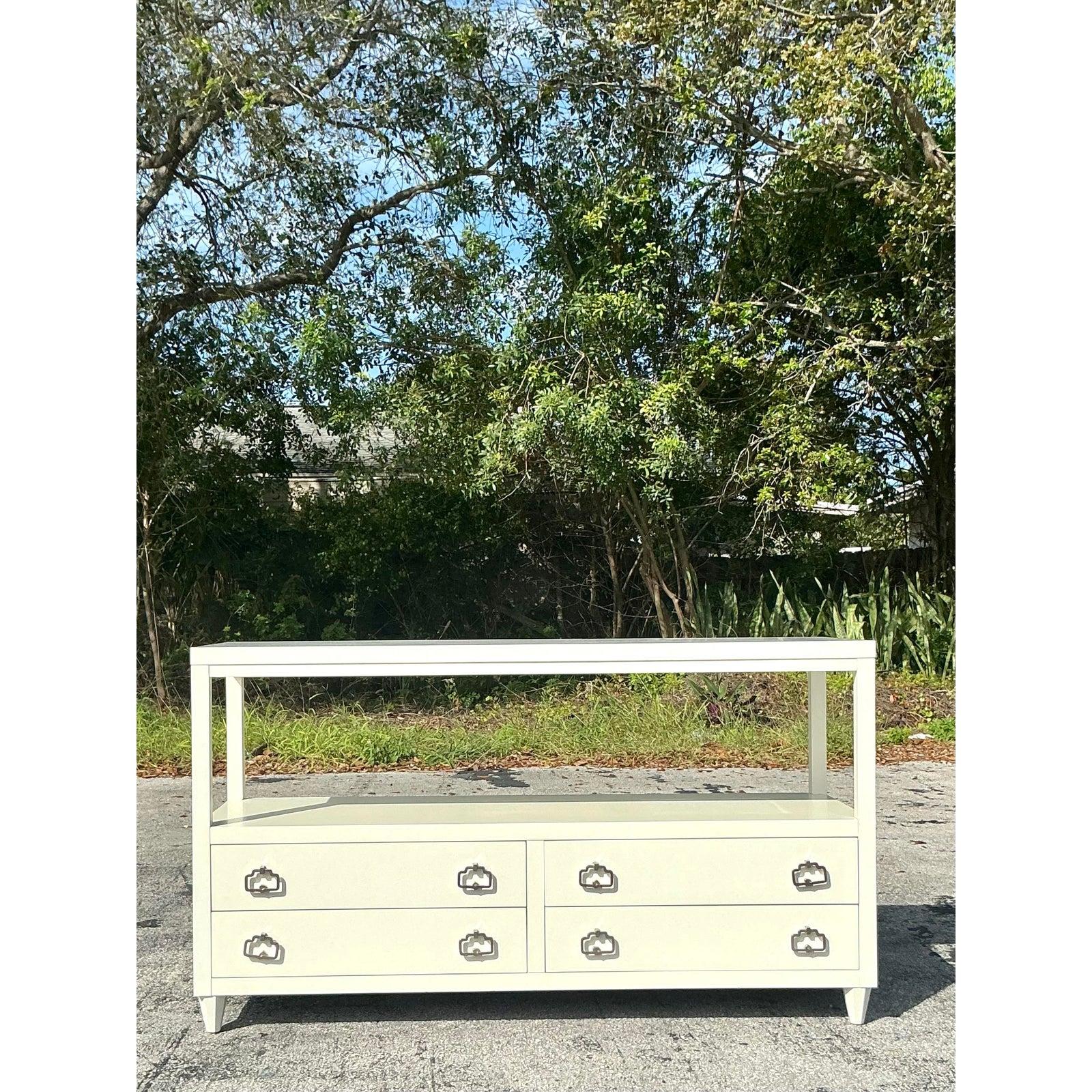 Vintage Regency Alexa Hampton for Hickory Chair Credenza For Sale 1