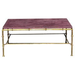 Vintage Regency Amanda Nisbet for Niermann Weeks Gilt Bamboo Coffee Table