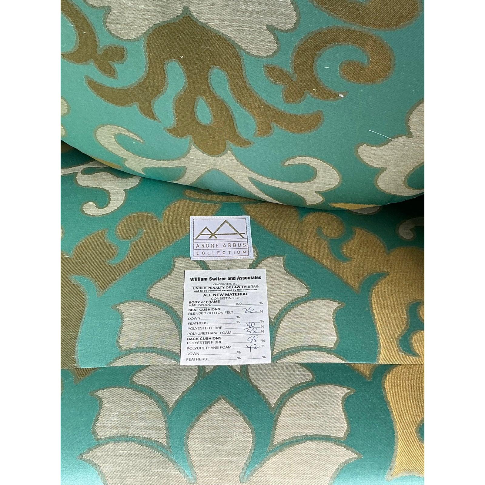 Chaise longue vintage Regency Andre Tufted Channel Bon état - En vente à West Palm Beach, FL