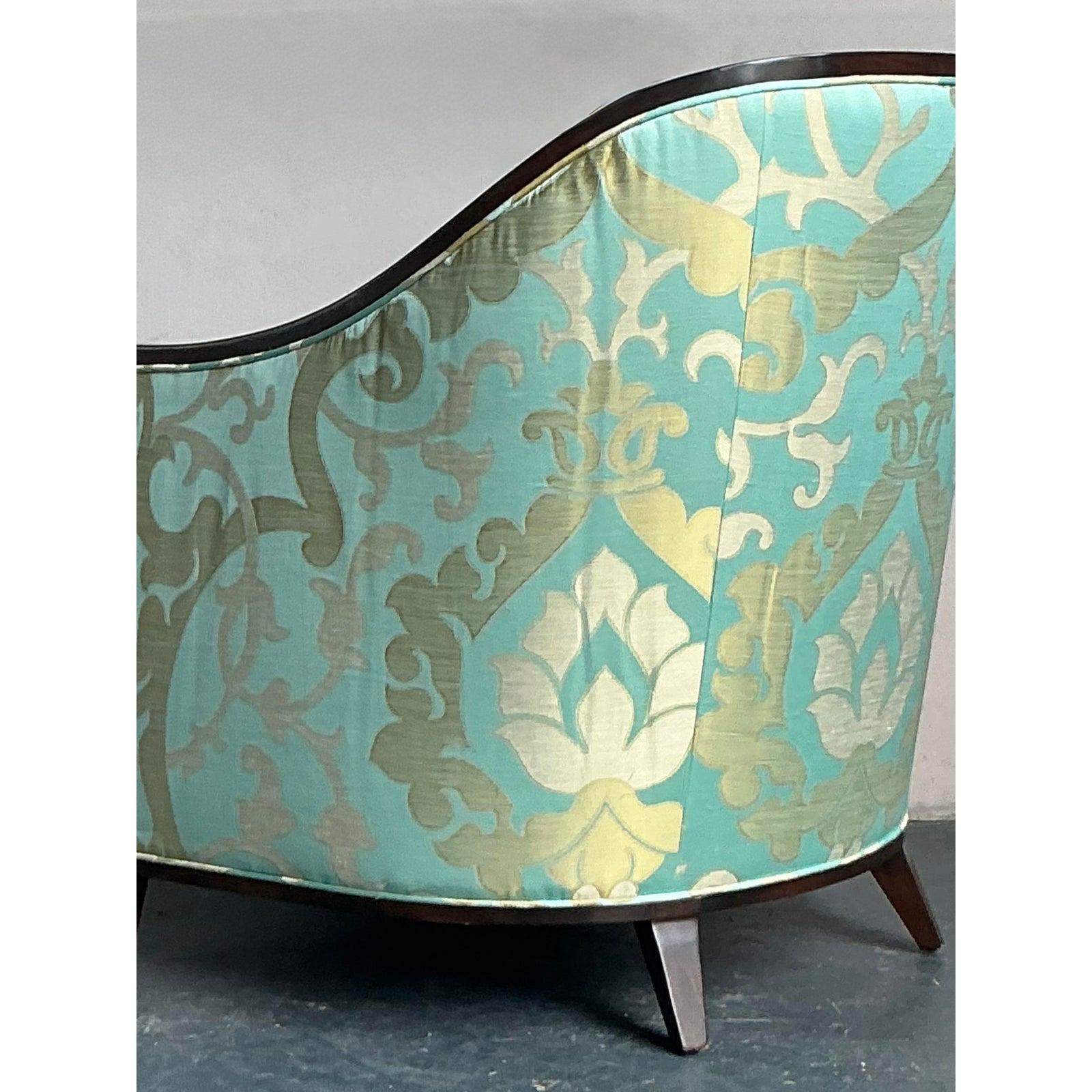 Chaise longue vintage Regency Andre Tufted Channel en vente 1