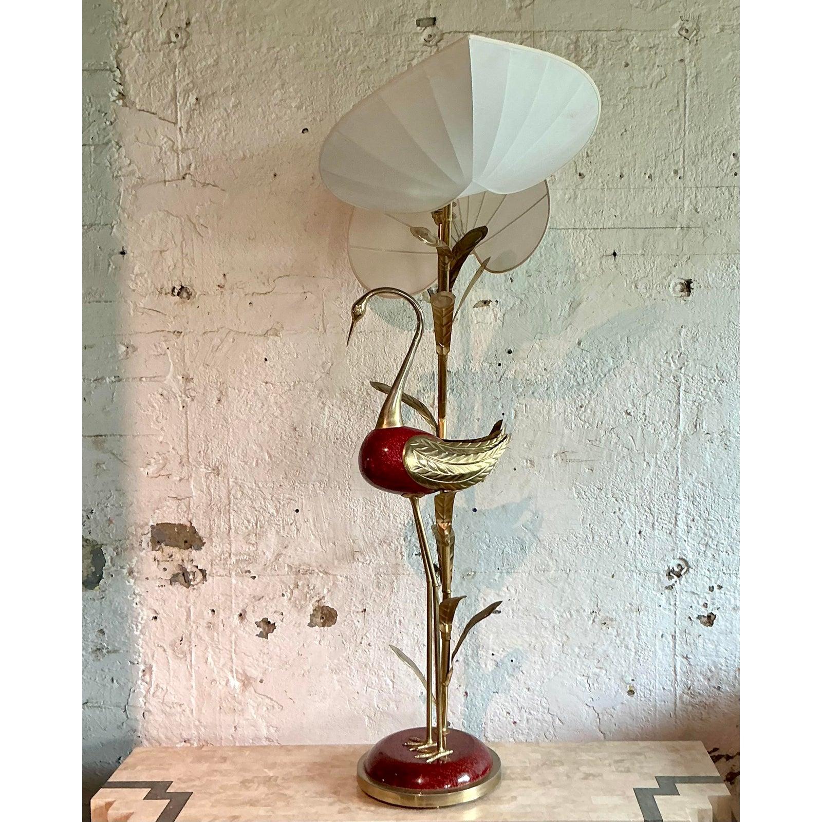 Lámpara Vintage Regency Antonio Pavia Flamingo siglo XX en venta