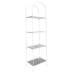 Estantería de hierro arqueada Vintage Regency
