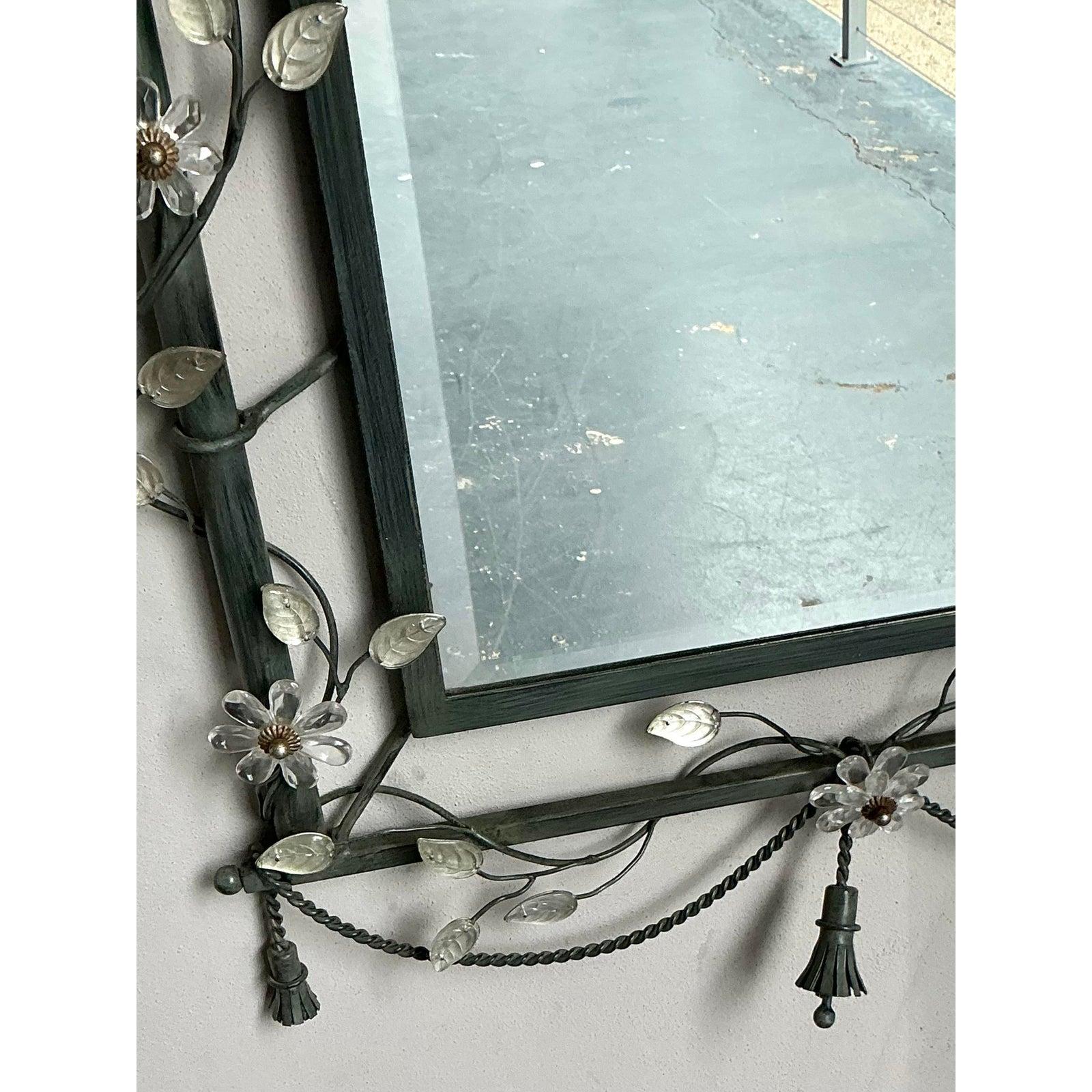 XX secolo Specchio vintage Regency con arco a vite in vendita