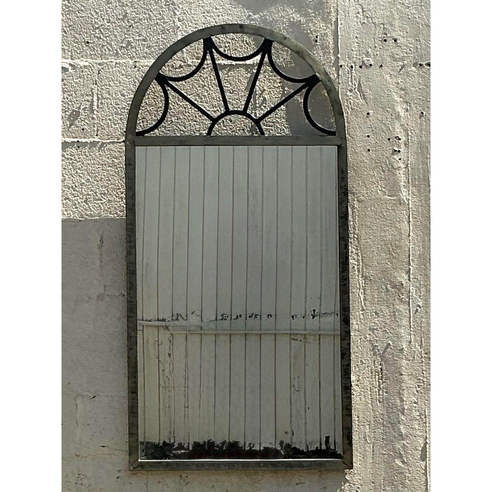 Americano Specchio a ragnatela ad arco Regency vintage in vendita