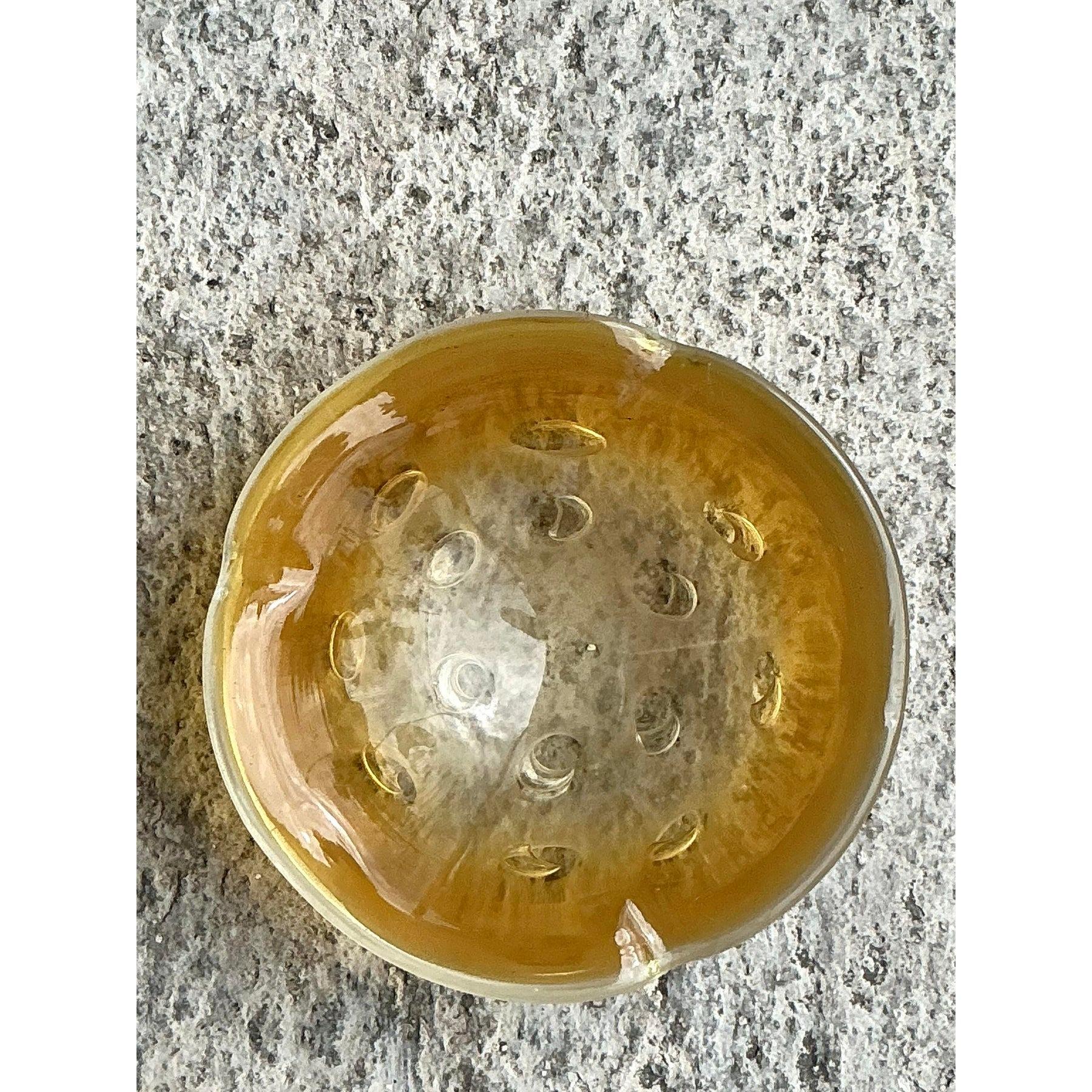 Verre de Murano Bol en verre d'art Regency d'après Murano en vente