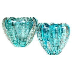 Vintage-Schalen aus Regency-Kunstglas nach Murano im Regency-Stil - 2er-Set