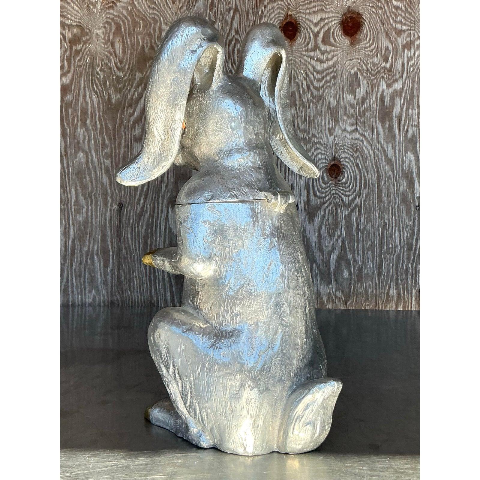 Cubitera de champán Vintage Regency Arthur Court Bunny Estadounidense en venta