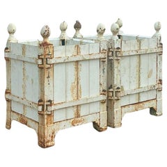 Vintage Regency Authentic Provence Versailles Garden Box Planter - a Pair