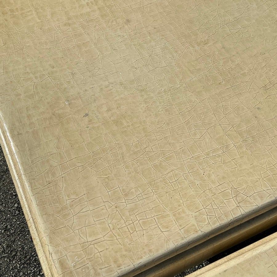Vintage Regency Baker Crackle Side Tables - a Pair For Sale 4
