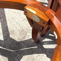 Vintage Regency Baker Furniture Gondola Dining Chairs, Set of Six