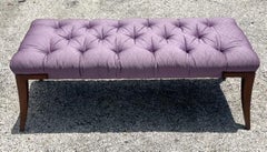 Vintage Regency Baker Tufted Bench