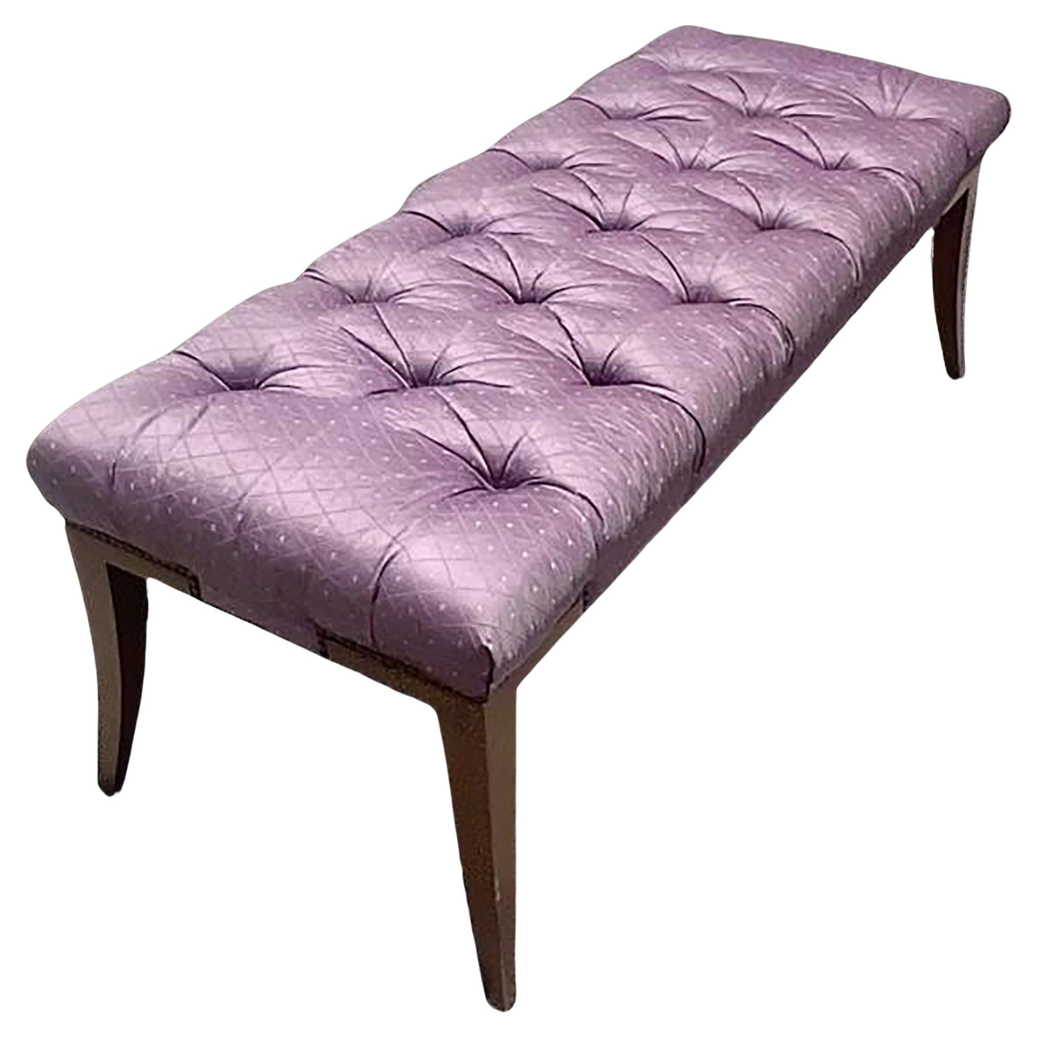 Banco Vintage Regency Baker Tufted Bench
