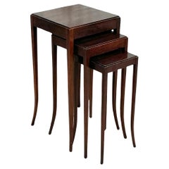 Vintage Regency Barbara Barry for Baker Nesting Tables - Set of 3