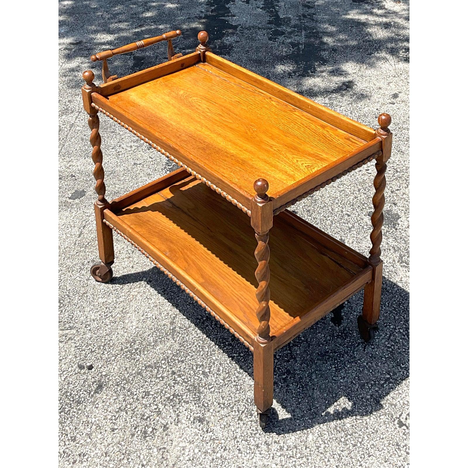 Barwagen im Regency-Stil mit Barley Twist-Druck (20. Jahrhundert) im Angebot