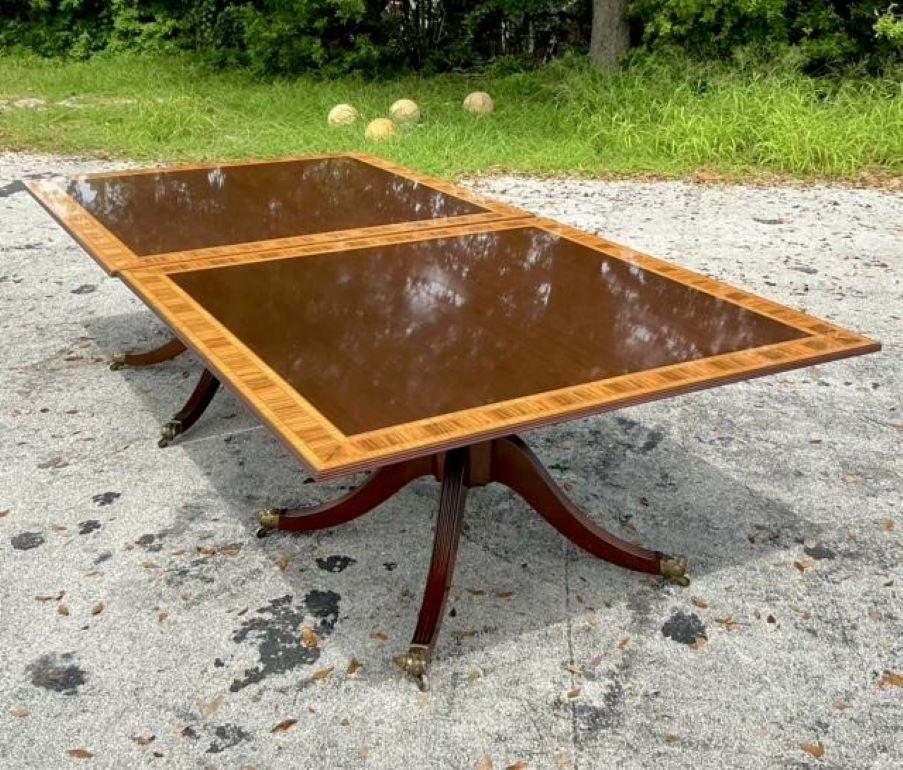 Vintage Regency Birdseye and Mahogany Square Dining Tables - a Pair For Sale 1
