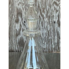 Vintage Regency Blown Glass Decanter