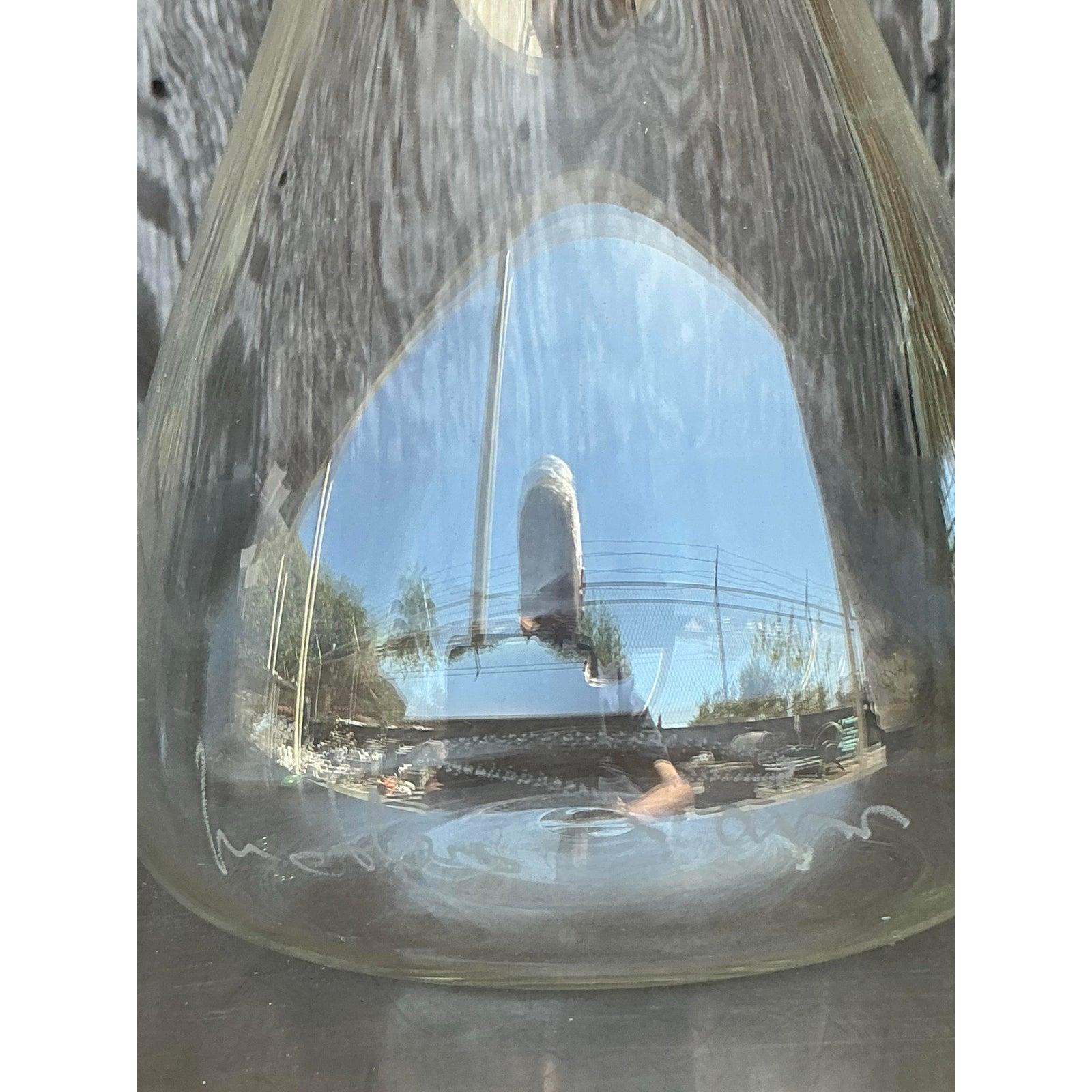 Vintage Regency geblasenes Glas Dekanter im Zustand „Gut“ im Angebot in West Palm Beach, FL