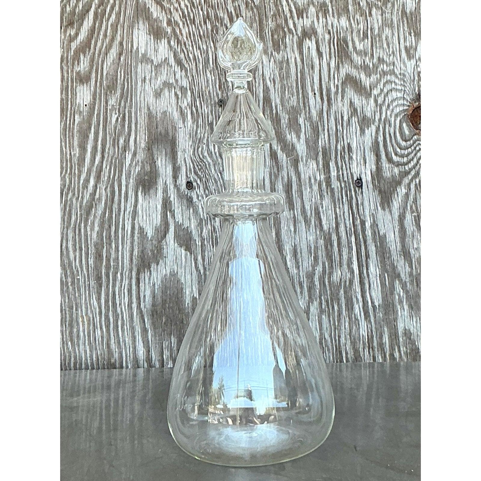 Vintage Regency geblasenes Glas Dekanter (20. Jahrhundert) im Angebot