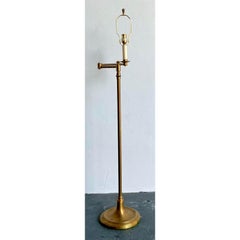 Vintage Regency Stehlampe aus Messing mit Gelenken