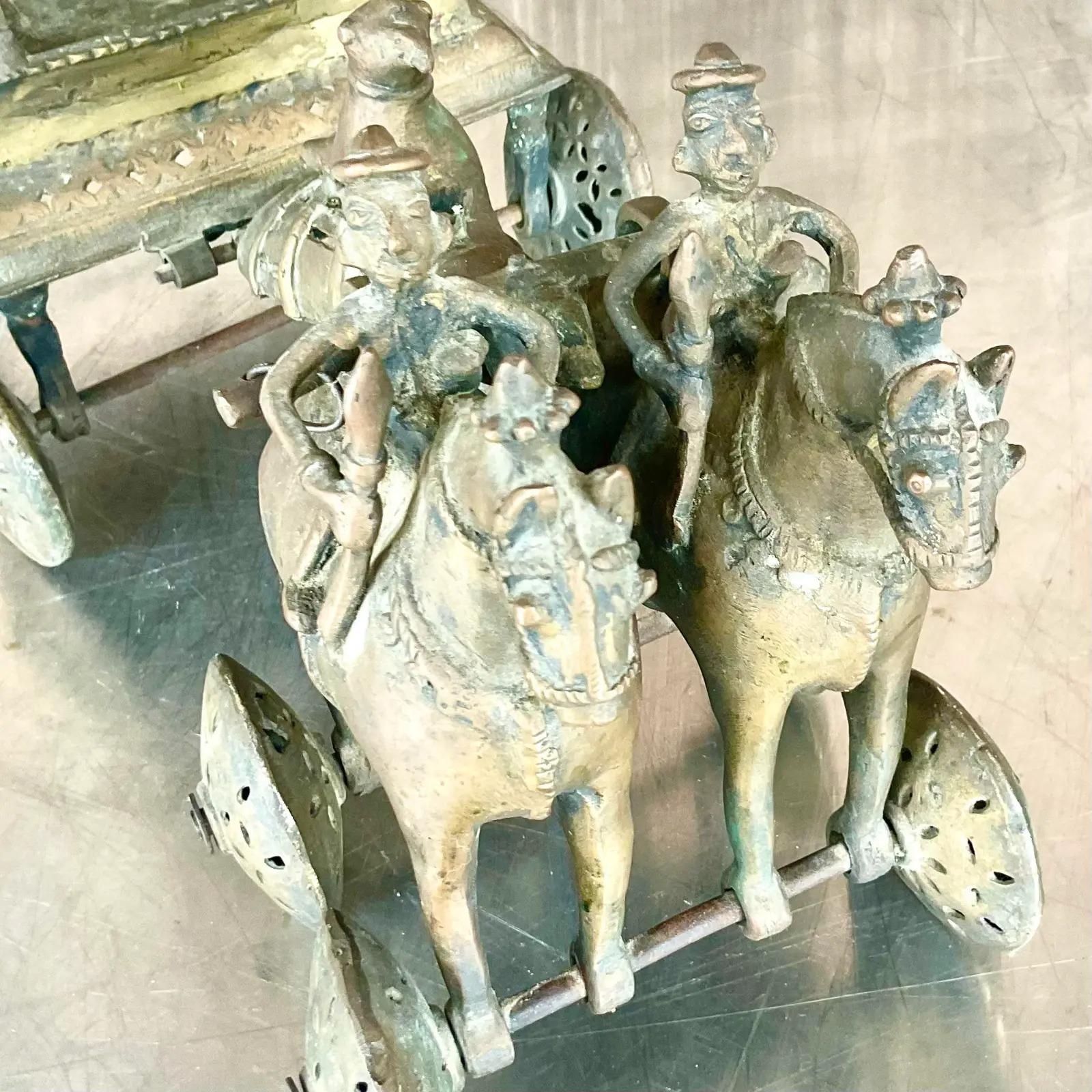 Vintage Regency Messing Karawane Tempel Spielzeug - ein Paar (20. Jahrhundert) im Angebot