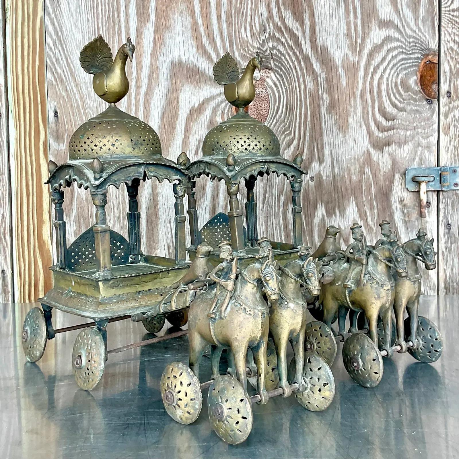 Vintage Regency Messing Karawane Tempel Spielzeug - ein Paar im Angebot 2