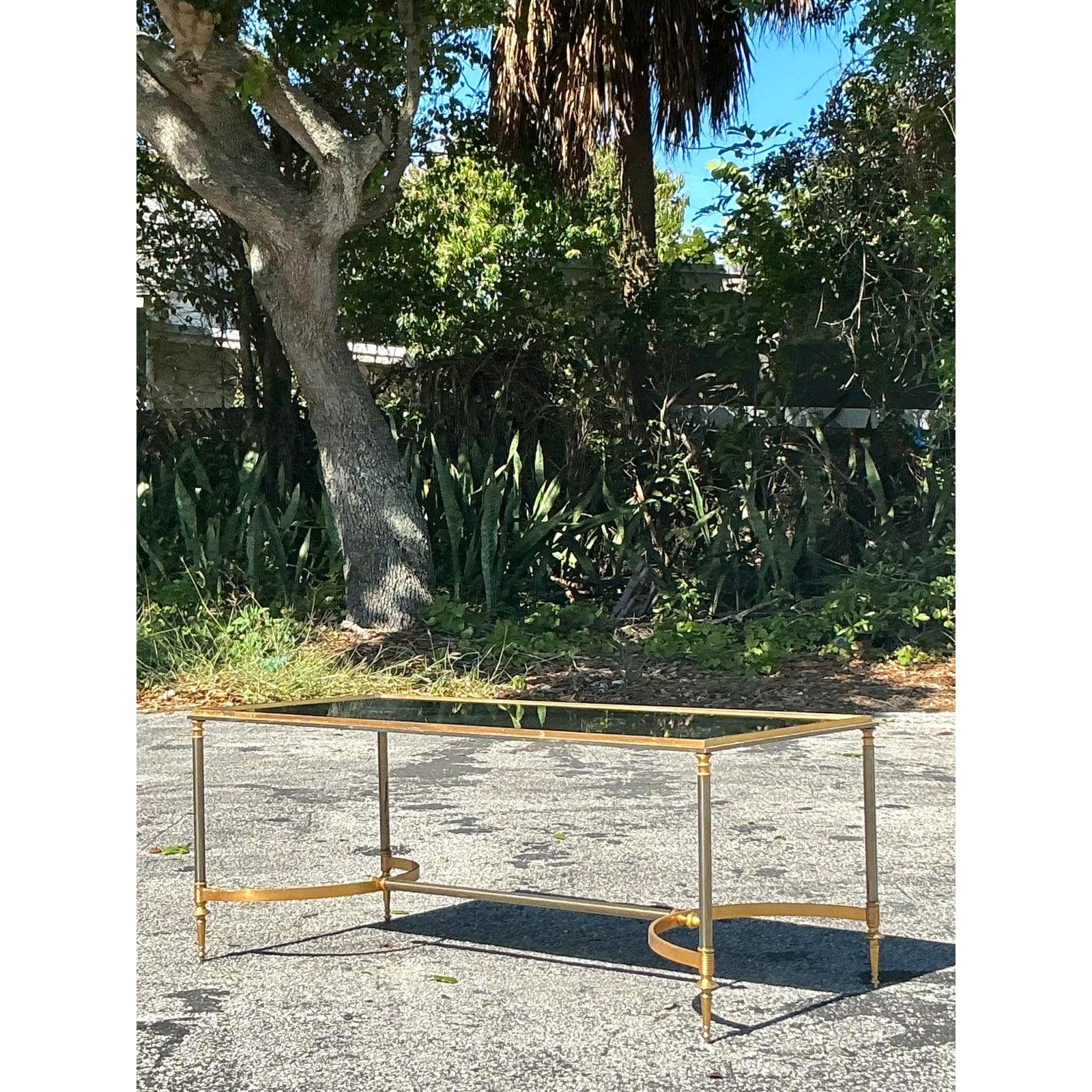 Table basse Regency d'après Maison Jansen Bon état - En vente à west palm beach, FL