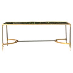 Vintage Regency Brass Coffee Table After Maison Jansen