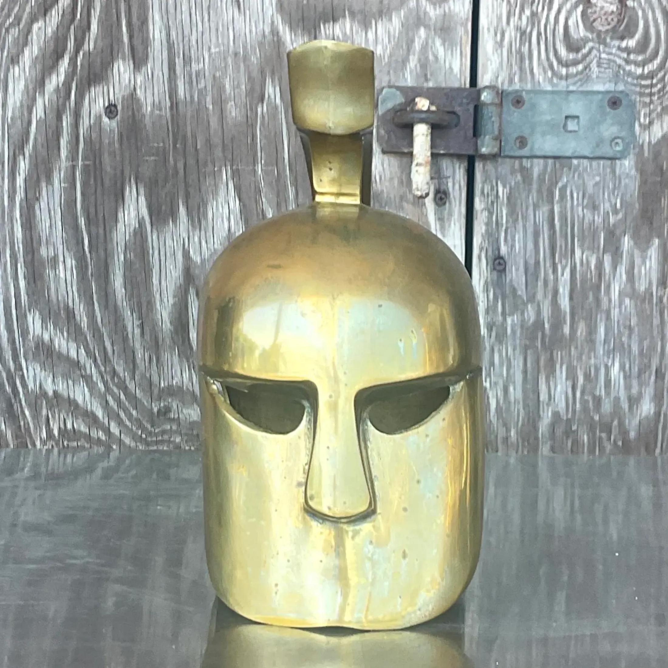 bronze gladiator helmet