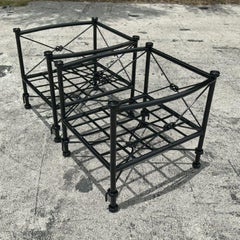 Bicchiere d'ora in ottone Vintage Regency - Set di 2