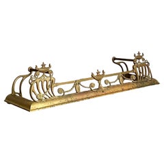 Cheminée à balancier en laiton de style Vintage Regency