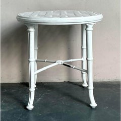 Vintage Regency Brown Jordan Side Table