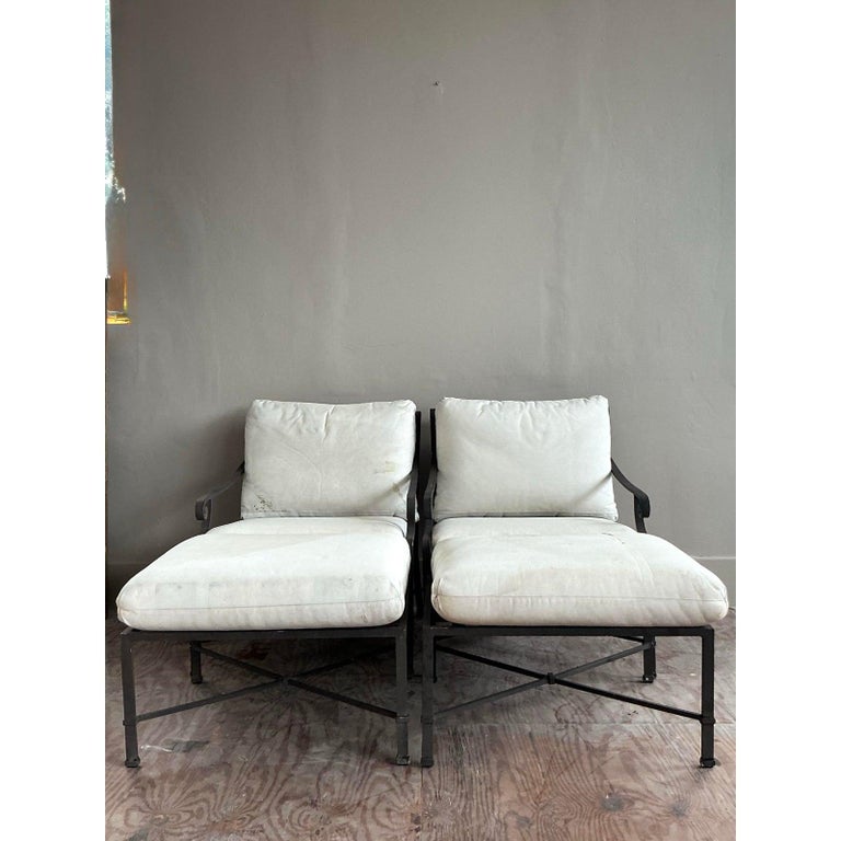 Vintage Regency Brown Jordan “Venetian” Lounge Chairs With