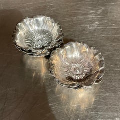 Vintage Regency Buccellati Sterling Silver Poppy Salt Cellars - Set of 5