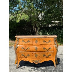 Vintage Regency Burl and Ormolu Commode