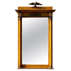 Vintage Regency Burl and Ormolu Mirror