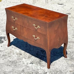 Vintage Regency Burl Wood Lowboy