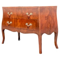Vintage Regency Wurzelholz Lowboy