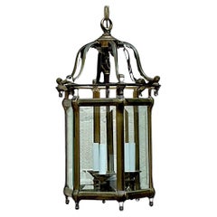 Vintage Regency Burnished Brass Lantern