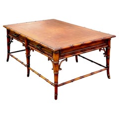 Antique Regency Burnt Bamboo Coffee Table