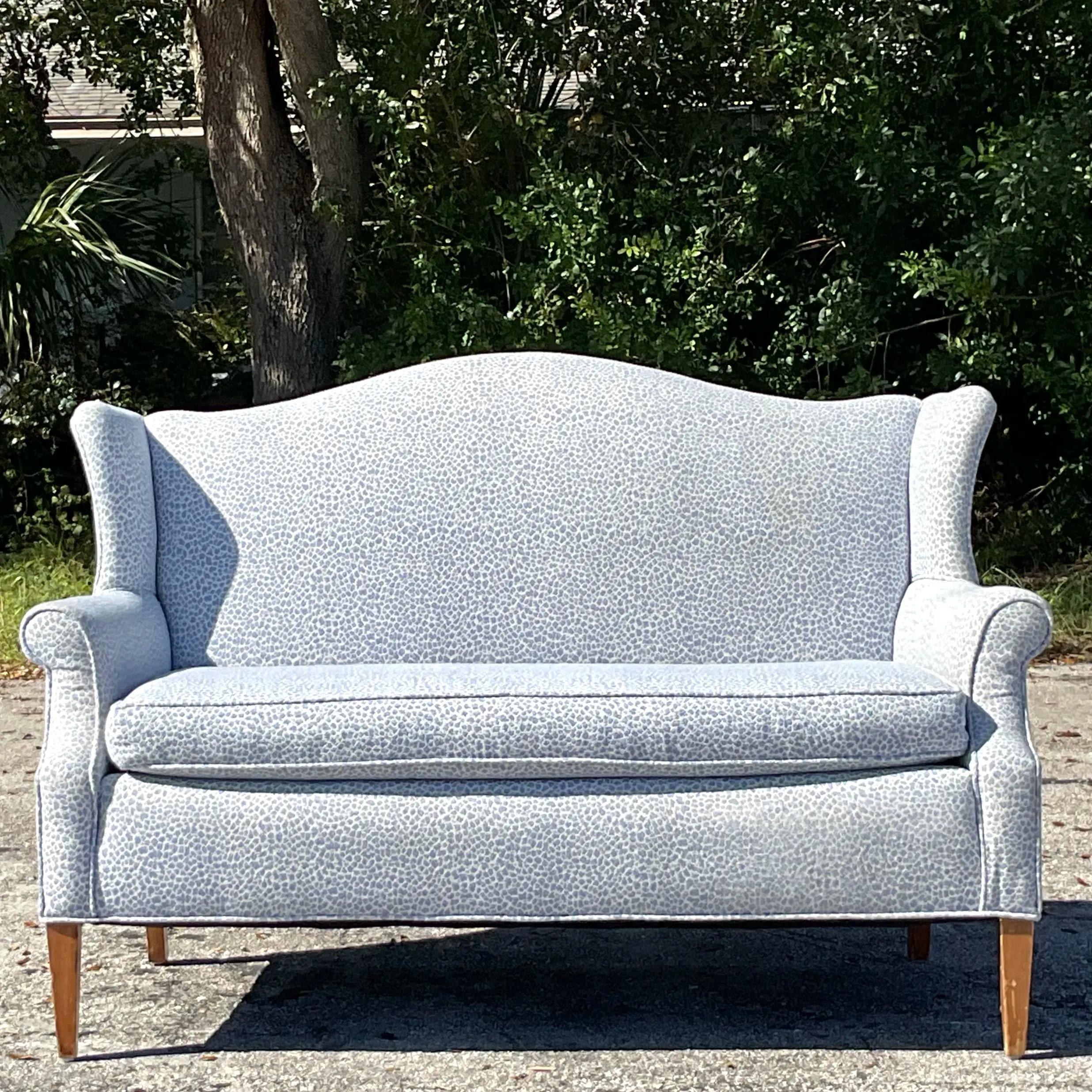 American Vintage Regency Camelback Loveseat