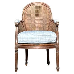 Vintage Regency Cane Fireside Bergere Chair