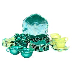 Vajilla Vintage Regency Carole Stupell de Cerámica Esmaltada Floral - Lote de 39