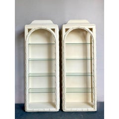 Vintage Regency Carved Branch Etagere After Serge Roche