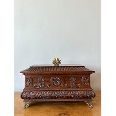 Vintage Regency Carved Swag Box