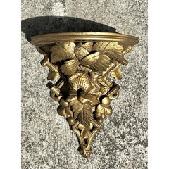 Vintage Regency Carved Wood Gilt Bracket