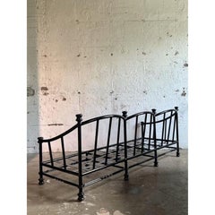 Vintage Regency Cast Aluminum Arched Sofa