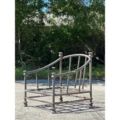 Vintage Regency Cast Aluminum Lounge Chair