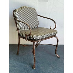 Vintage Regency Sessel aus Aluminiumguss