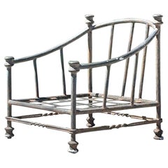 Vintage Regency Sessel aus Aluminiumguss