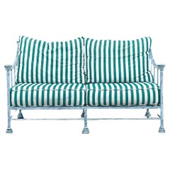 Vintage Regency Cast Aluminum Loveseat After Pavillion